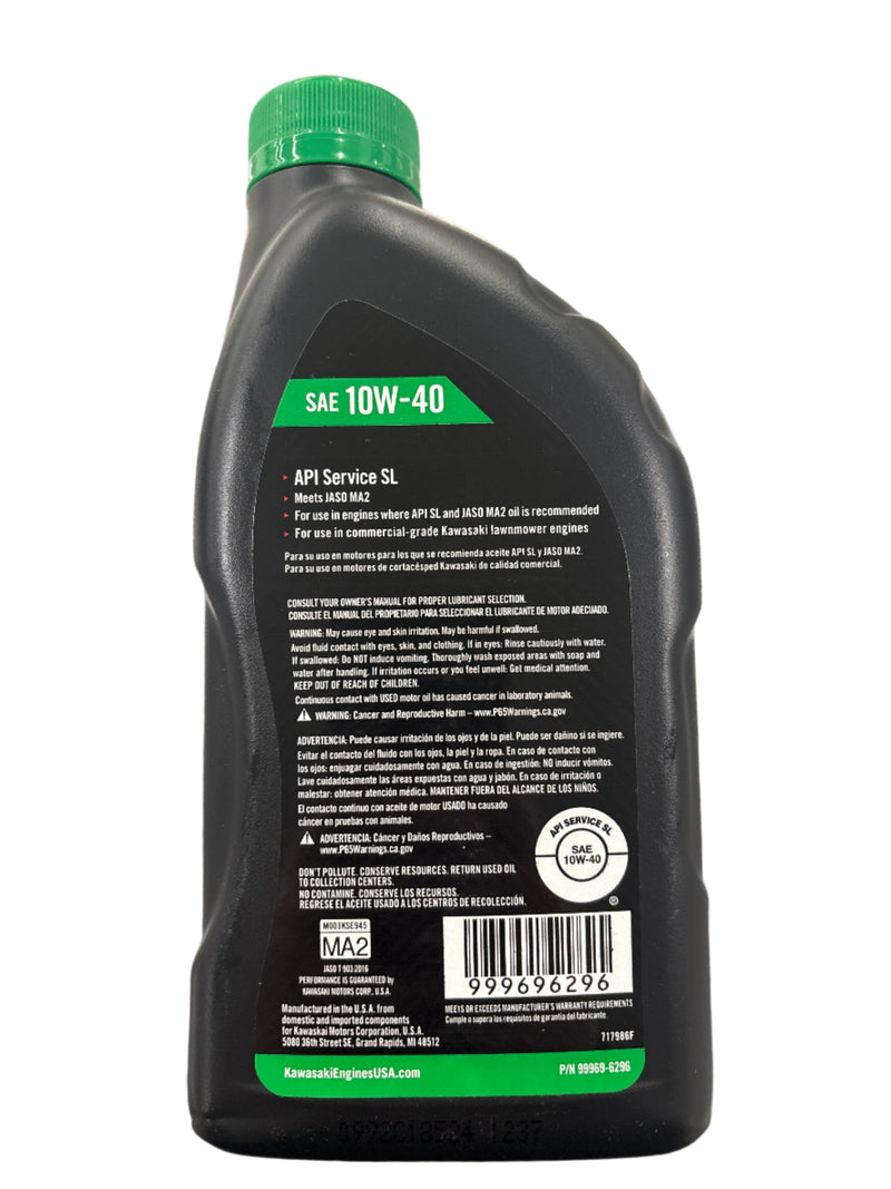 Kawasaki 4-Cycle 10W-40 Small Engine Oil 99969-6296