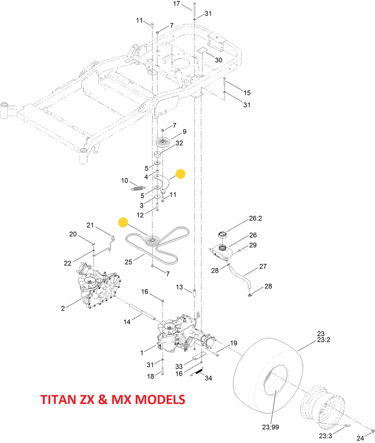 manaページ Toro OEM Hydro Nylon Flat Idler part number 109-3397 fits Early Z Mast