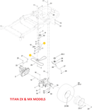 Toro OEM Hydro Nylon Flat Idler part number 109-3397 fits Early Z Master 2000 series and Titan Z, ZX, MX Series.