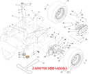 Toro OEM Hydro Nylon Flat Idler part number 109-3397 fits Early Z Master 2000 series and Titan Z, ZX, MX Series.