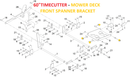 Toro OEM 109-9840 Mower Deck Lift Linkage Shoulder Bolt (3/8 Standard) Fits Toro Early/Current Z Master 2000, 3000, 5000, 6000, 7500, G3 Models - Early/Current Grandstand MultiForce, Revolution, Standard Models - Select Early 60" Timecutter Models.
