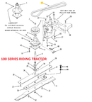 Toro OEM 114567 Fits Toro as a Hydraulic Drive Belt for 48", 52", 60" Standard Grandstand Models and as a Mower Deck Belt for 100 Series Riding Tractors.