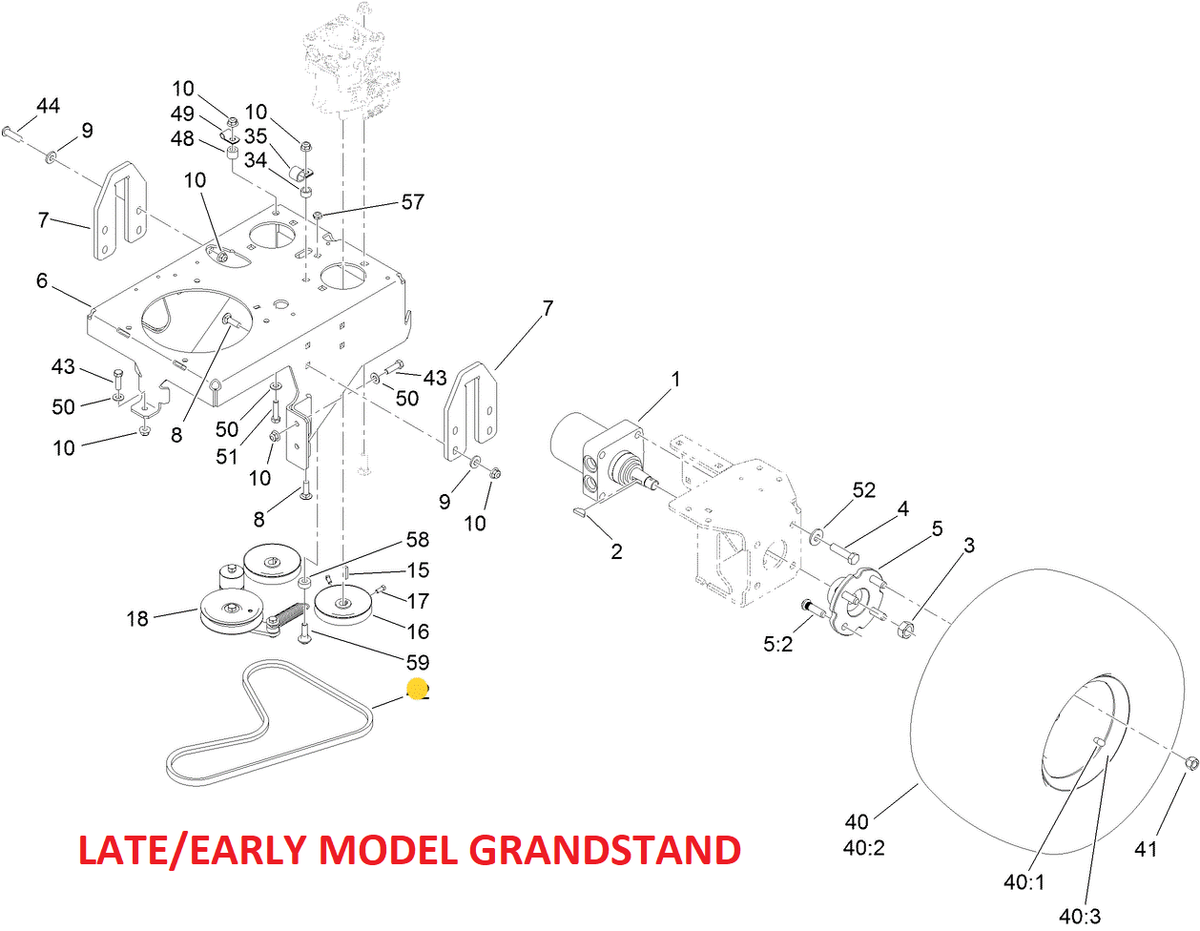 BLESS　CCB 1s Toro OEM 114567 Fits Toro as a Hydraulic Drive Belt for 48