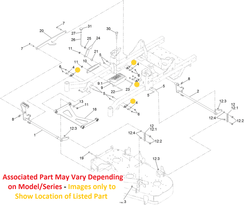 Toro OEM 115-5065 Pivot Arm Bearing/Bushing Fits Late Timecutter HD -