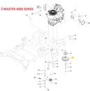 Toro OEM 116-1947 PTO Clutch fits Toro Late/Current 48" Z Master 4000 Series - Current/Late/Early 48", 52" Z Master 3000 Series.