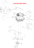 Toro OEM 116-1947 PTO Clutch fits Toro Late/Current 48" Z Master 4000 Series - Current/Late/Early 48", 52" Z Master 3000 Series.