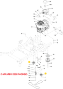 Toro OEM 116-2456 Hydraulic Nylon Flat Idler Fits Late 48", 52", 60", 72", ZMASTER 4000 Models - Late 48", 52", 60", ZMASTER 2000 Models - Late 48", 52", 60" TITAN Max, TITAN HD 1500, 2000, 2500 Models.