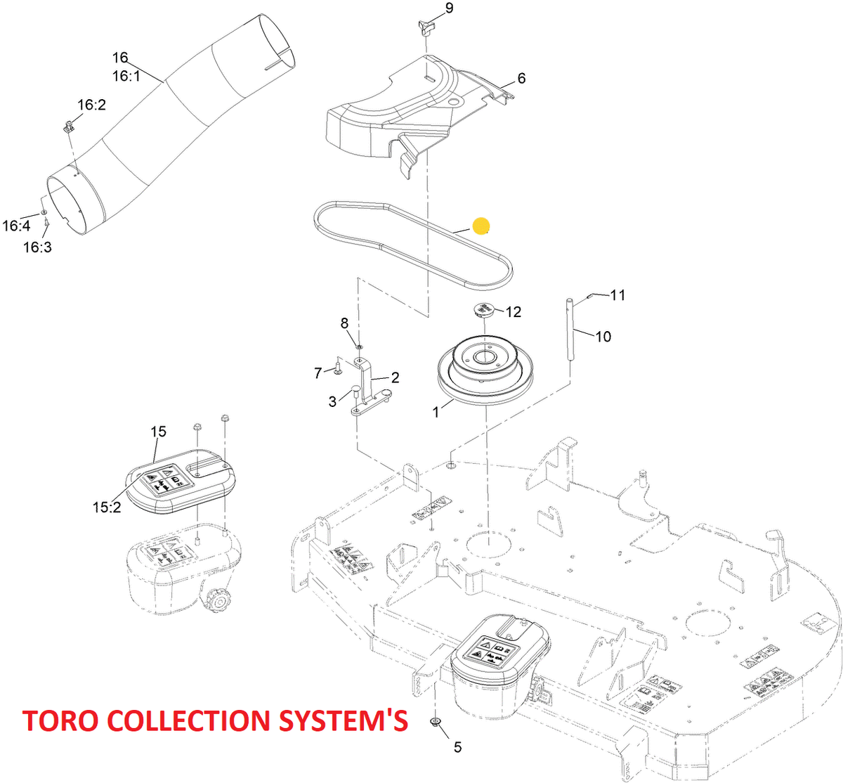 Toro OEM Hydro Drive Belt 119-0174 Fits Current/Late 36
