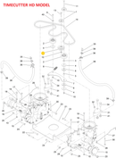 Toro OEM 119-8822 Hydraulic Drive V-Idler Fits Early/Late 32", 34", 42", 48", 50", 54", 60" Timecutter HD, MX, SS, SW, SWX, ZS - Late TITAN X, XS, 4800, 5400, 6000, Standard, My-Ride - 48", 54", 60" PROLINE - 28", 32" POWER TRX SnowBlower Models.