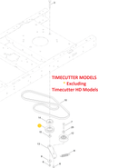 Toro OEM 119-8822 Hydraulic Drive V-Idler Fits Early/Late 32", 34", 42", 48", 50", 54", 60" Timecutter HD, MX, SS, SW, SWX, ZS - Late TITAN X, XS, 4800, 5400, 6000, Standard, My-Ride - 48", 54", 60" PROLINE - 28", 32" POWER TRX SnowBlower Models.