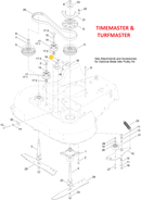 Toro OEM 120-7024 Flange Bolt Fits Toro TimeMaster, TurfMaster, Timecutter Models
