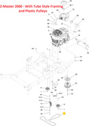 Toro OEM Cogged Hydro-Belt 126-5993 Fits Early/Late Titan HD, Titan MAX and Z MASTER 2000 Models.