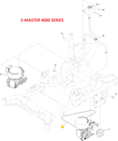 Toro OEM Hydro Belt 126-9835 Fits Early Model Titan Z - Early/Late/Current Z-MASTER 3000, 4000, 5000, 6000, 7500-G Models.