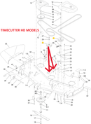 Toro OEM 132-4718 Mower Deck/Hydraulic Drive Belt Idler fits Toro Timecutter HD, Titan, Titan Max, PROLINE, Grandstand and ZMaster 2000 Models.