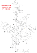 Toro OEM 132-4718 Mower Deck/Hydraulic Drive Belt Idler fits Toro Timecutter HD, Titan, Titan Max, PROLINE, Grandstand and ZMaster 2000 Models.