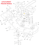Toro OEM 132-4718 Mower Deck/Hydraulic Drive Belt Idler fits Toro Timecutter HD, Titan, Titan Max, PROLINE, Grandstand and ZMaster 2000 Models.