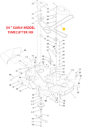 Toro OEM 133-7076 Mower Deck Belt Fits 54" Timecutter HD (Only) and Early 54" Titan Models.