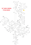 Toro OEM 133-7076 Mower Deck Belt Fits 54" Timecutter HD (Only) and Early 54" Titan Models.