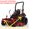 Toro OEM Mower Deck Belt 135-1873 Fits Toro Late Model 60" Titan HD, Titan Max and Z Master 2000 series.
