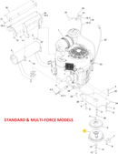 Toro OEM 139-7910 PTO Clutch Fits Toro 48", 52", 60", 72" Grandstand Standard, MultiForce and HDX Models.