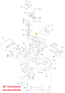 Toro OEM Mower Deck Belt 145-3481 Fits Current/Late 48" Standard Grandstand and Current 60" HDX Grandstand Models.