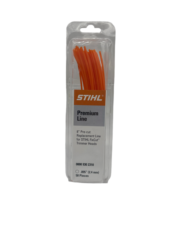 Stihl 8" Pre-cut .095 Trimmer Line 50 pieces for Fix-Cut & Duro-Cut Heads 0000 930 2310