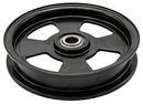 Hustler OEM 602821 Mower Deck 6" Flat Idler Pulley Fits All 2011 - Current X-ONE, Super Z, Super Z HD, Diesel Z (Side and Rear Discharge Models) - Super 104, Super 88 Models.