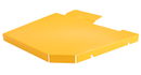 Hustler OEM 123718-1 Mower Deck Pulley Cover (Right Side - Painted Yellow) Fits Hustler 2023 - Current Super Z, Super Z HD Models (72 in. Rear Discharge Models Only).