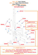 Hustler OEM 348862 Steering Lever/ Steering Box Spacer Fits Hustler X-ONE, X-RIDE, Super Z, Super Z HD, Diesel Z, Super 104