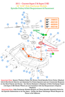 Hustler OEM 798975 Mower Deck Spindle Drive Pulley (6.32 in) Fits 2011 - Current 54" Super Z (Side Discharge Only).