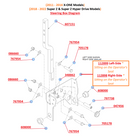 Hustler OEM 348862 Steering Lever/ Steering Box Spacer Fits Hustler X-ONE, X-RIDE, Super Z, Super Z HD, Diesel Z, Super 104