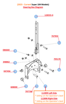 Hustler OEM 348862 Steering Lever/ Steering Box Spacer Fits Hustler X-ONE, X-RIDE, Super Z, Super Z HD, Diesel Z, Super 104