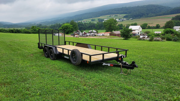 LIBERTY 83"x18'+2' DOVETAIL 7K Utility Trailer