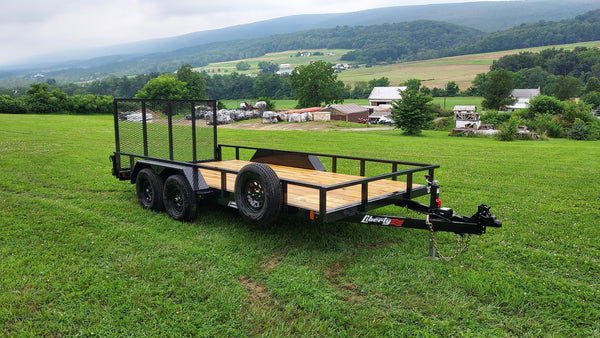 LIBERTY 83"x14'+2' DOVETAIL 7K Utility Trailer