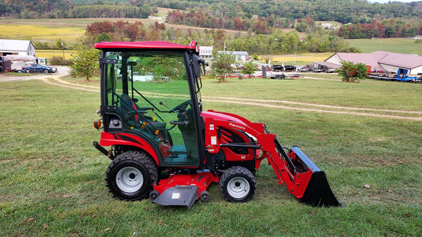 MAHINDRA eMAX 20S W/CAB, 54" MOWER & LOADER EX20S4CHILM - Used