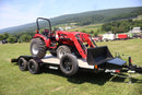 Mahindra 16264FHRIL, Liberty 83"X18' +2' 10K Trailer, 5' Mahindra Box Blade, 5' Mahindra Tiller & Mahindra PFA2000 Forks Combo - Work Ready