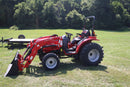 Mahindra 16264FHRIL, Liberty 83"X18' +2' 10K Trailer, 5' Mahindra Box Blade, 5' Mahindra Tiller & Mahindra PFA2000 Forks Combo - Work Ready