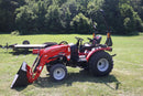 Mahindra 21264FHIL, Liberty 83"X16' +2' 7K Trailer, 5' Mahindra Box Blade, 5' Mahindra Tiller & Mahindra PFA2000 Forks Combo - Work Ready