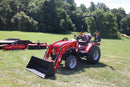 Mahindra 21264FHIL, Liberty 83"X16' +2' 7K Trailer, 5' Mahindra Box Blade, 5' Mahindra Tiller & Mahindra PFA2000 Forks Combo - Work Ready