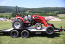 Mahindra 16404FHRFIL, Liberty 83"X18' +2' 10K Trailer, 6' Mahindra Box Blade, 6' Mahindra Tiller & Mahindra PFA2000 Forks Combo - Work Ready