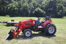 Mahindra 16404FHRFIL, Liberty 83"X18' +2' 10K Trailer, 6' Mahindra Box Blade, 6' Mahindra Tiller & Mahindra PFA2000 Forks Combo - Work Ready