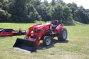Mahindra 16404FHRFIL, Liberty 83"X18' +2' 10K Trailer, 6' Mahindra Box Blade, 6' Mahindra Tiller & Mahindra PFA2000 Forks Combo - Work Ready