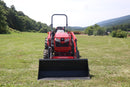 Mahindra 16404FHRFIL, Liberty 83"X18' +2' 10K Trailer, 6' Mahindra Box Blade, 6' Mahindra Tiller & Mahindra PFA2000 Forks Combo - Work Ready