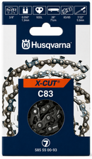 Husqvarna X-CUT C83-93 28" Professional Chainsaw Chain – 3/8" Pitch, .050" Gauge, 93 Drive Links – Full Chisel 585550093