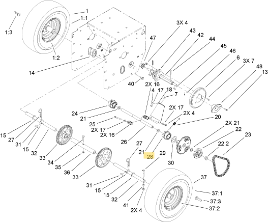 Toro OEM 107-8887 Snowblower Left Hand Shift Collar
