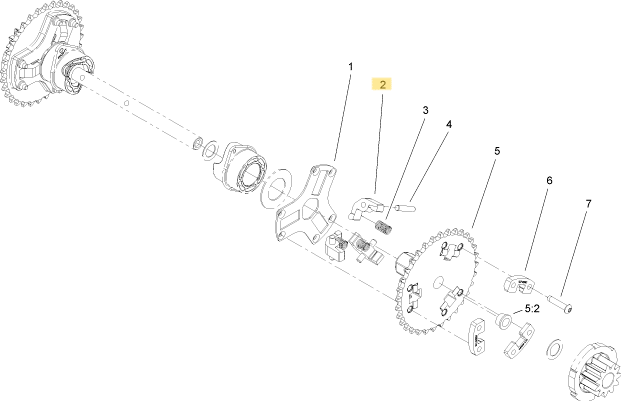 Toro OEM 107-8879 Snowblower Clutch Pawl