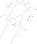 Toro OEM 114-3779 Handle Knob Fits Toro Power Clear and Quick Clear Snow Blower Models - Toro Recycler Model 20357.