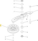 Toro Hydraulic Nylon Flat Idler 109-8076 fits 48", 52", 60", 72" Late/Current 3000, 5000, 6000, Z Master Models - Late/Current 96" 7500 Gasoline Model 74090 - Stand On Sprayer Models.