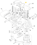 Toro OEM Primary Mower Deck Belt 117-7648 Fits Late 40" Standard Grandstand Model 74534 and 79534.