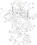Toro OEM Secondary Mower Deck Belt 117-7649 Fits Late 40" Standard Grandstand Model 74534 and 79534.